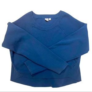 Blue Crop Top Twik Sweater